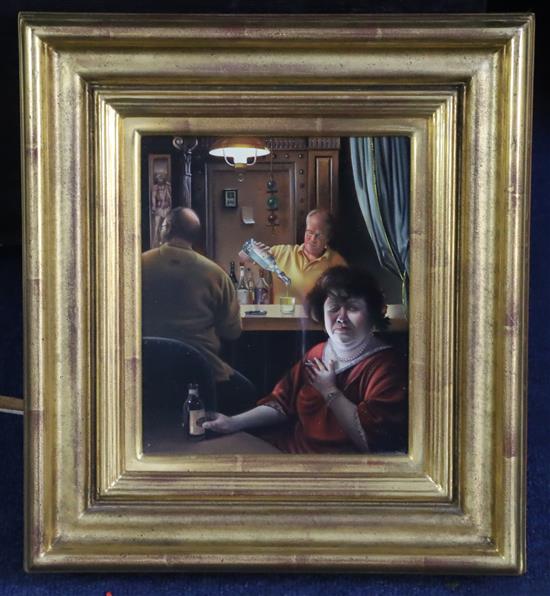 David M. Bowers (American b.1956) Heartburn 7.5 x 6.25in.